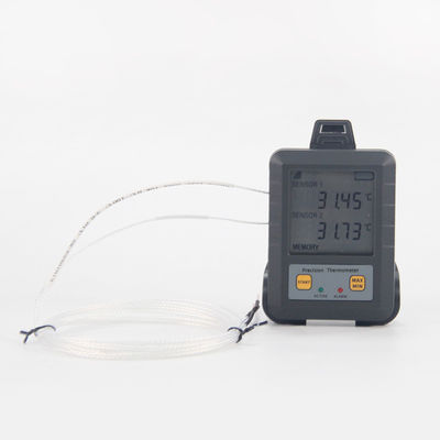 97*72*31mm Termómetro NTC de doble canal para equipos de ensayo de temperatura de alta precisión