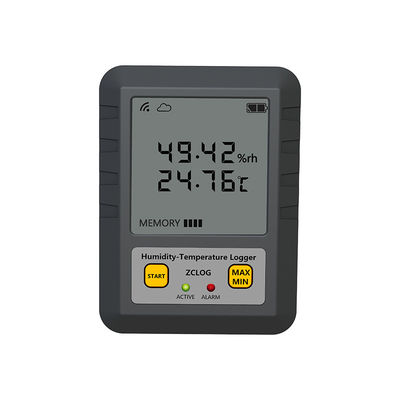 Registrador de datos de pantalla LCD de alta precisión con soporte ODM para temperatura y humedad