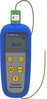 Termómetro de termopares industriales de mano -40 150C Alcance de medición 206g Proba excluida