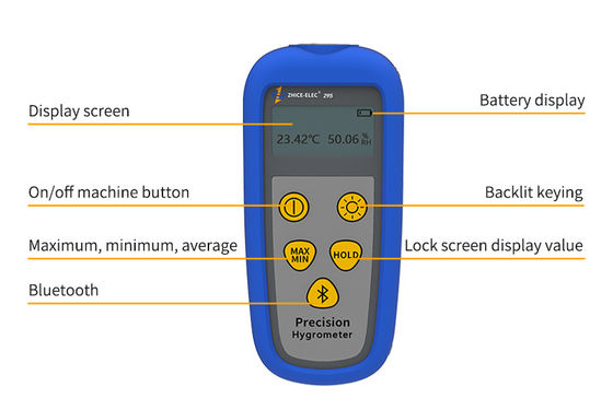 295HT HC2A-S Hidrómetro de temperatura y humedad digital portátil de grado industrial con sensor