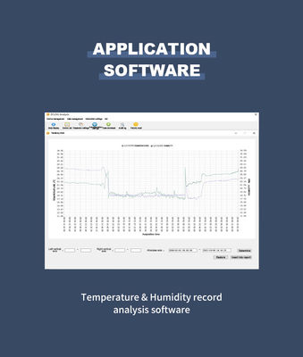 97*72*31mm Industrial LCD Display Registro inalámbrico de datos de temperatura y humedad en tiempo real con WIFI