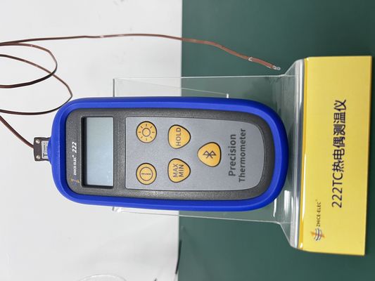 Temómetro de termopares de canal único portátil de 142*61*28 mm para laboratorio de calibración