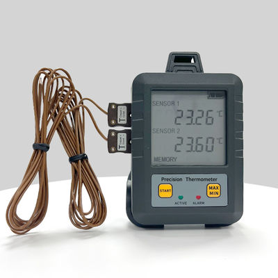 Apoyo personalizado Zhice 223 Alta precisión Digital de doble canal de temperatura con sonda