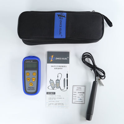 Pantalla LCD Hidrómetro digital de punto de rocío de bombilla seca y húmeda con sensor