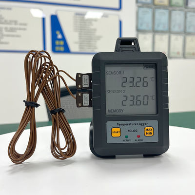 Registro de datos de temperatura de tipo T con doble canal USB digital de grado industrial - rango 100-400