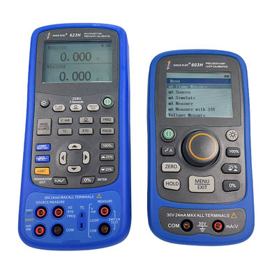 Calibrador de calibración de proceso de 208*95*45mm con clase de alta precisión y salida de 4-20ma Volt Hz