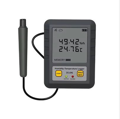 Registrador de datos de pantalla LCD de la industria farmacéutica con sensor de temperatura y humedad