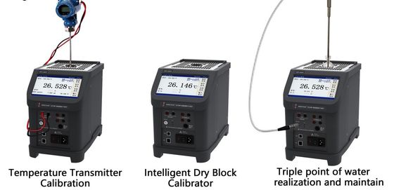 OEM soportado portátil 33-350 grados pantalla táctil medidor de temperatura calibración de baño calibrador de bloque de pozo seco