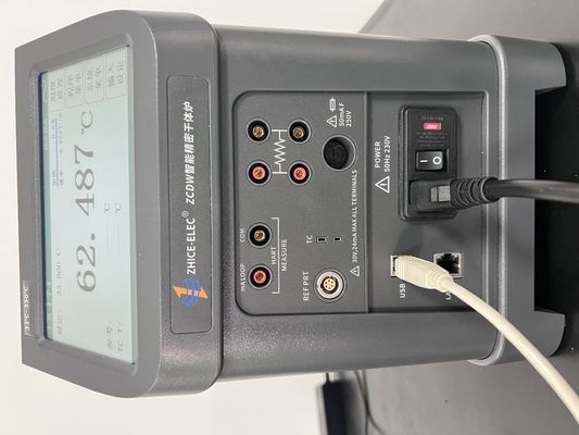 OEM soportado portátil 33-350 grados pantalla táctil medidor de temperatura calibración de baño calibrador de bloque de pozo seco
