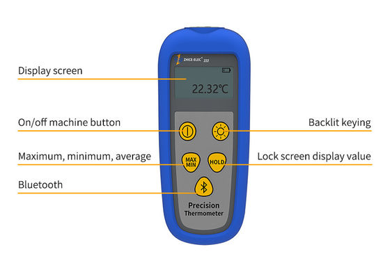Termómetro NTC de un solo canal con sensor de -40-150 C Alta precisión Resolución de 0,001 C