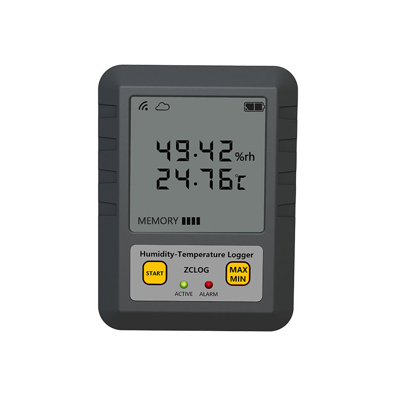 Registrador de datos de pantalla LCD de alta precisión con soporte ODM para temperatura y humedad